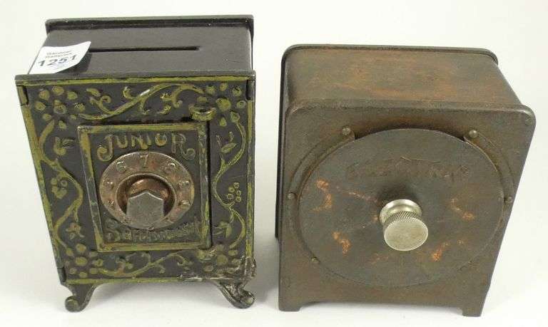2 ANTIQUE COIN BANKS