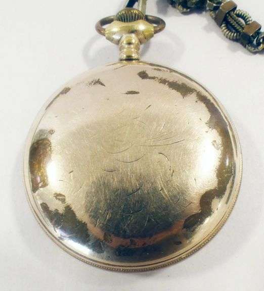 REGINA POCKET WATCH WITH CHAIN