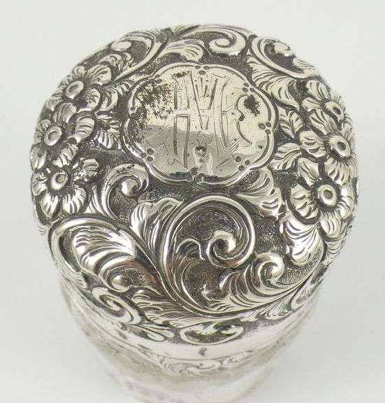 SILVER & CRYSTAL JAR