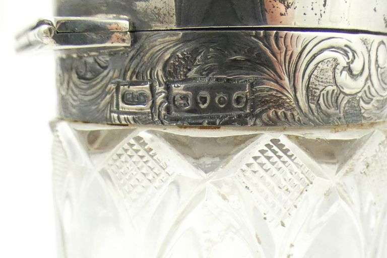 SILVER & CRYSTAL JAR