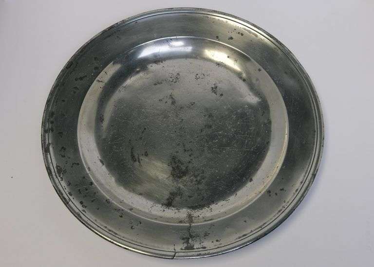 EARLY PEWTER CHARGER