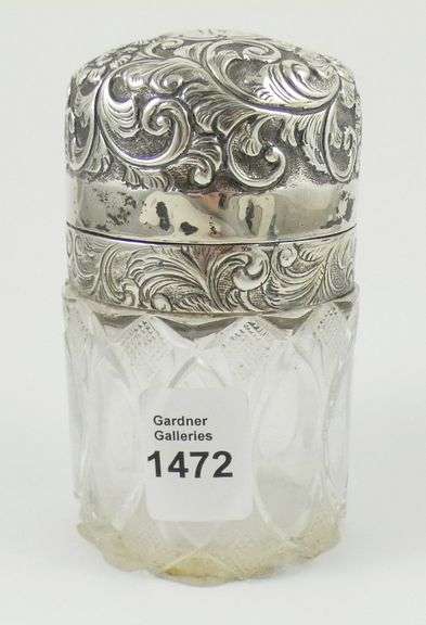 SILVER & CRYSTAL JAR