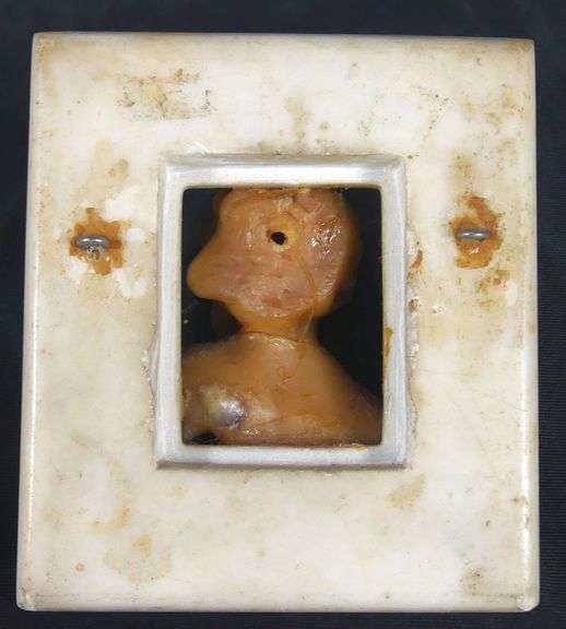 ANTIQUE WAX & MARBLE CARVING