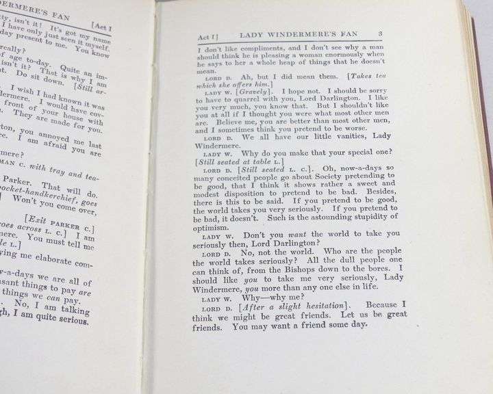 OSCAR WILDE PLAY BOOKS