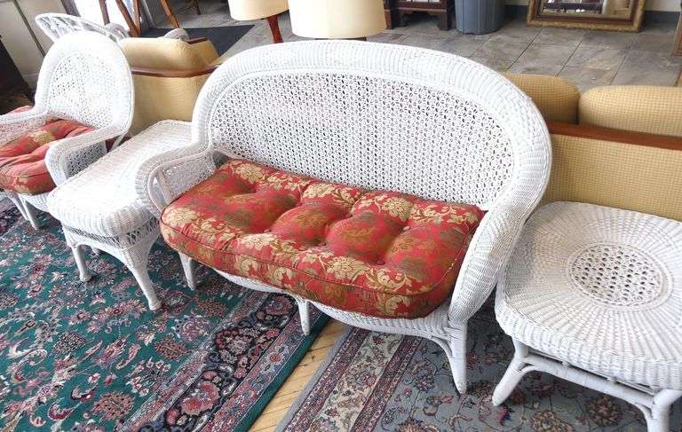 RETRO WICKER SUNROOM SET