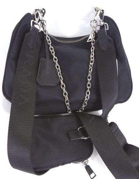 PRADA BLACK NYLON PURSE