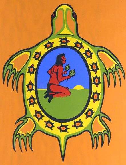 INDIGENOUS SERIGRAPH PRINT