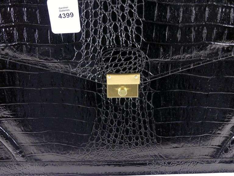 CROCODILE SKIN ATTACHE/BRIEFCASE