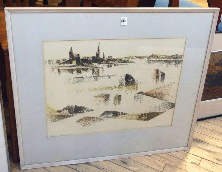 THREE FRAMED SERIGRAPHS