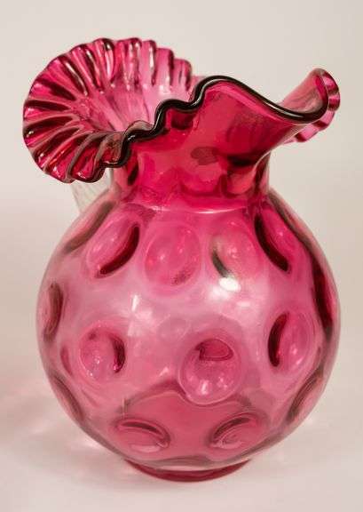 CRANBERRY GLASS LEMONADE SET