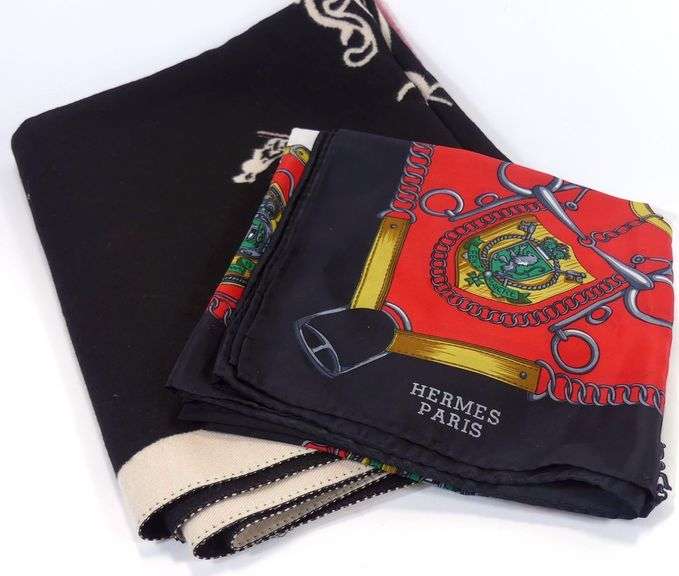 TWO HERMES SCARVES