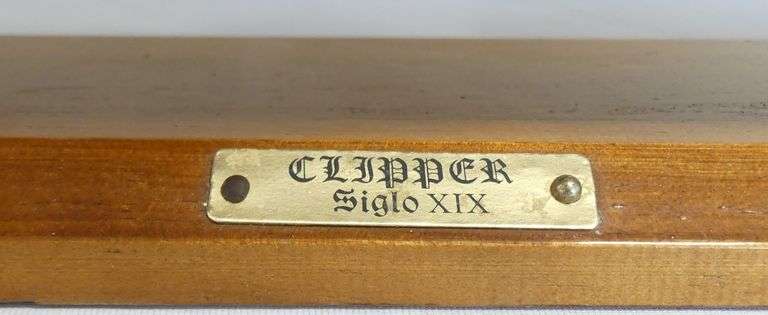 WOODEN "CLIPPER" MODEL SHIP