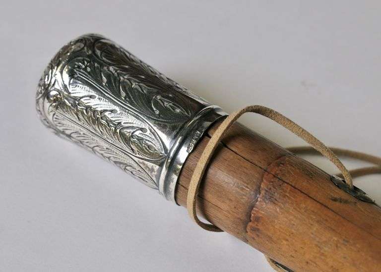 STERLING TOPPED WALKING CANE
