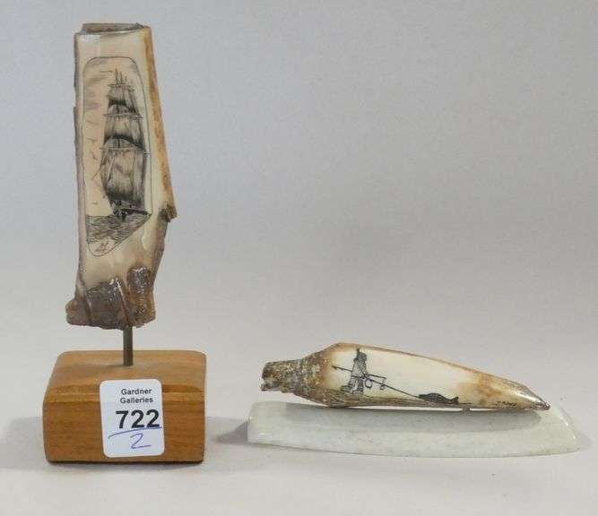 TWO SCRIMSHAWS