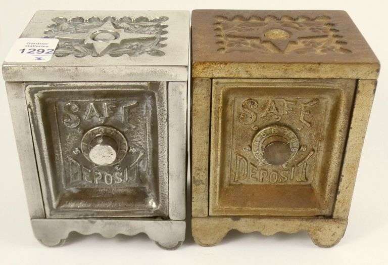 2 J. E. STEVENS COIN BANKS