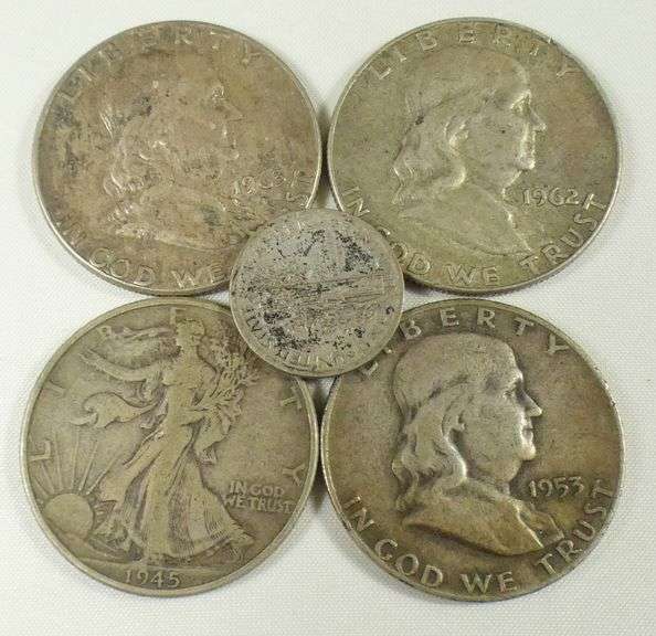 5 U.S. SILVER COINS