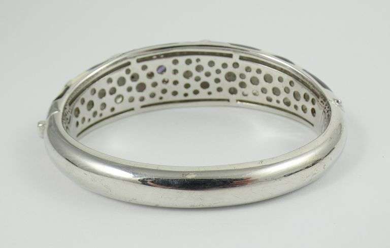 SUITE OF STERLING ENAMELED JEWELLERY