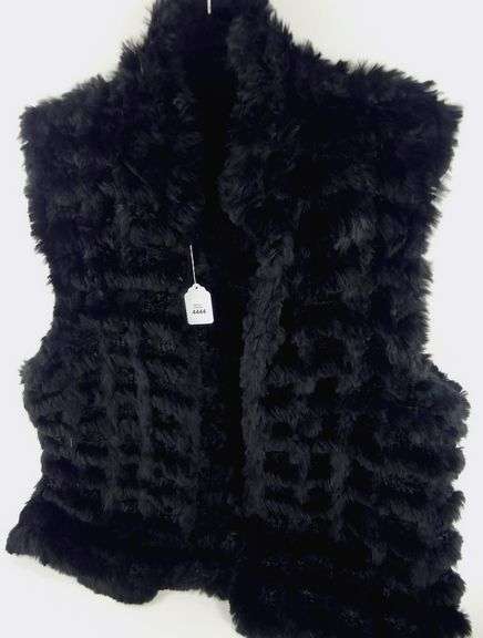 BLACK RABBIT VEST