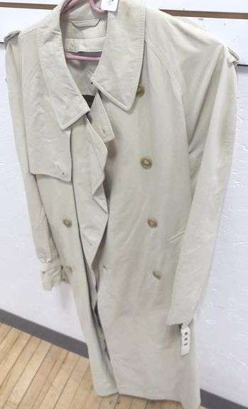 TWO DESIGNER TRENCH STYLE COATS