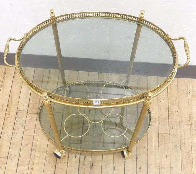 MCM BRASS SERVING CART
