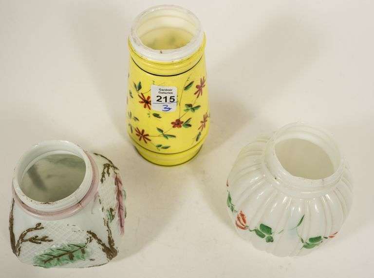 THREE ANTIQUE SUGAR CASTERS