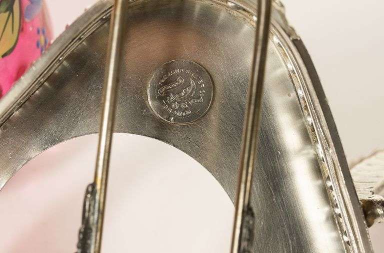 CRANBERRY GLASS PICKLE CRUET