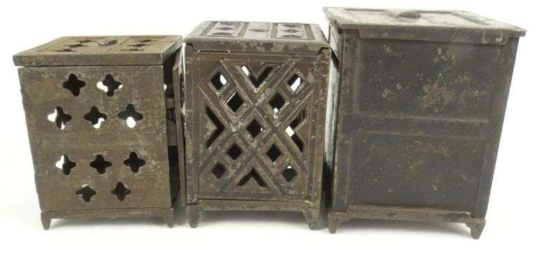 3 ANTIQUE COIN BANKS