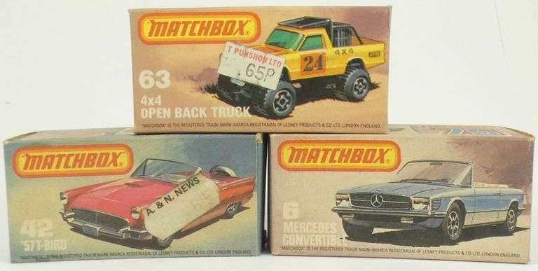 6 MATCHBOX 75 DIE-CAST IN BOXES