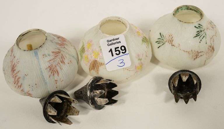 THREE MT. WASHINGTON GLASS SHAKERS