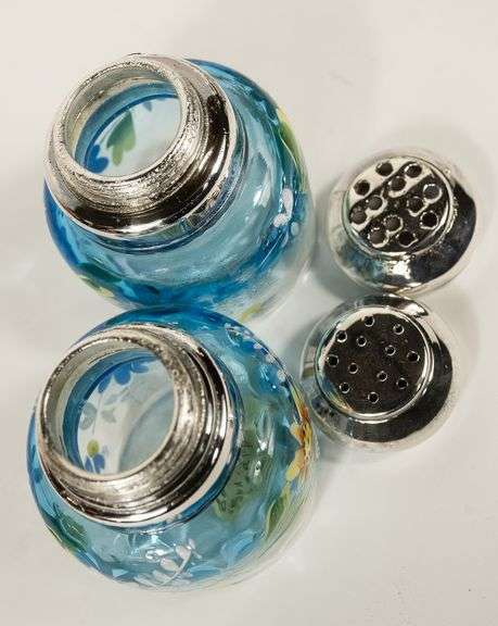 TWO SETS OF VICTORIAN GLASS SHAKERS