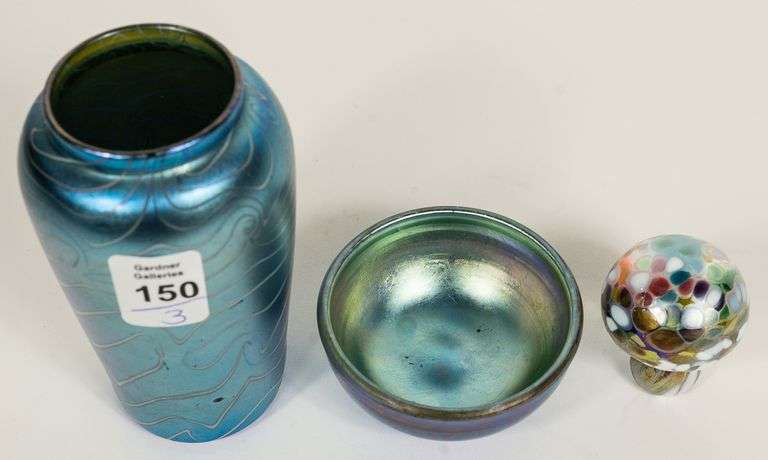 VASE, BOWL AND FIGURINE