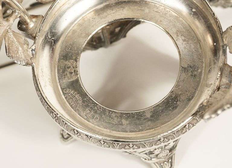 PINK CASED GLASS PICKLE CRUET