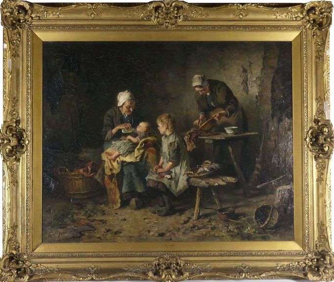 MAJOR OIL ON CANVAS BY JOHANNES WEILAND