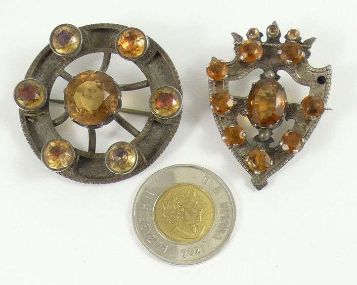 2 ANTIQUE SCOTTISH BROOCHES