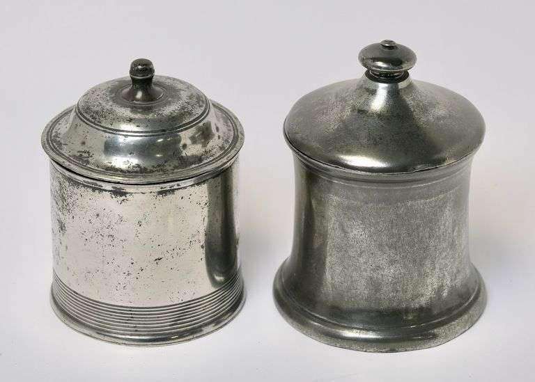 PEWTER TOBACCO JARS