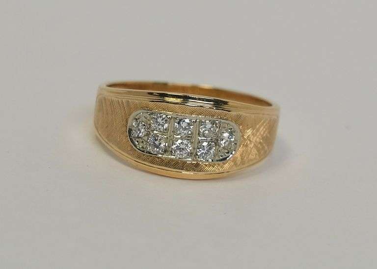 14K GOLD AND DIAMOND RING