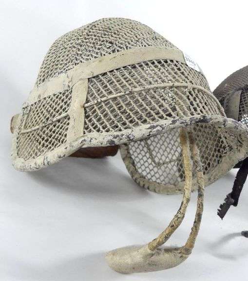 TWO ANTIQUE FENCING MASKS