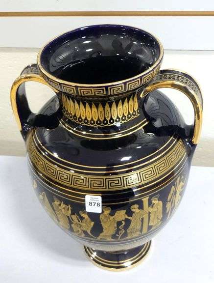 LARGE GREEK PORCELAIN VASE