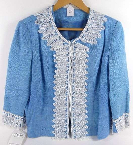 PAT BURNS-WENDLAND SILK & LACE JACKET