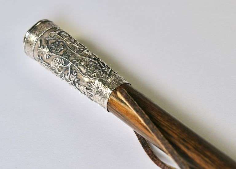 SILVER TOPPED WALKING STICK