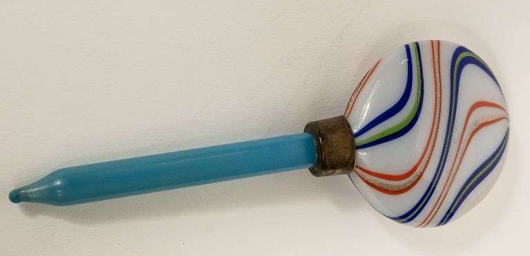 THREE SCENT BOTTLES AND DABBER