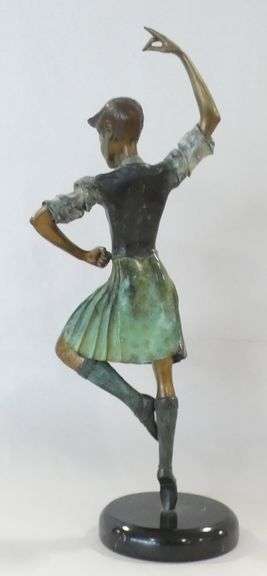 MODERN BRONZE "SCOTTISH DANCER" SCULPTURE