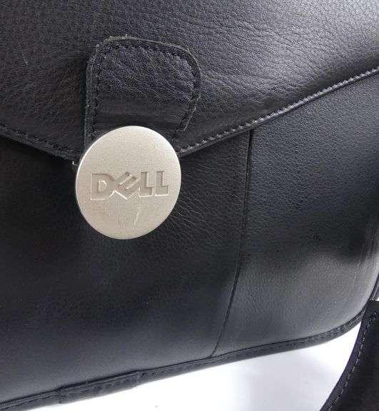 DELL BLACK LEATHER BAG