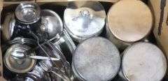 SILVER PLATE AND TINS