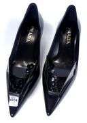 PRADA KITTEN HEEL PUMPS