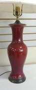 CHINESE POTTERY TABLE LAMP