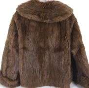 BROWN MUSKRAT FUR JACKET
