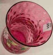 CRANBERRY GLASS CELERY CRUET