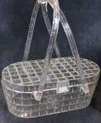 TWO MCM LUCITE PURSES