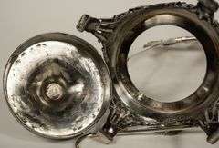 CRANBERRY GLASS PICKLE CRUET